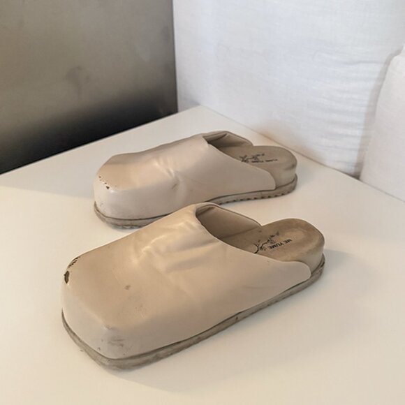 Yume Yume Truck Slide Slippers Mules in Beige - Picture 2 of 5